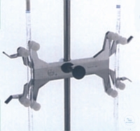 Burette clamp for 2 burettes
