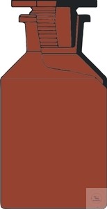 Reagenzienflaschen mit PEStopfen Enghals Braunglas