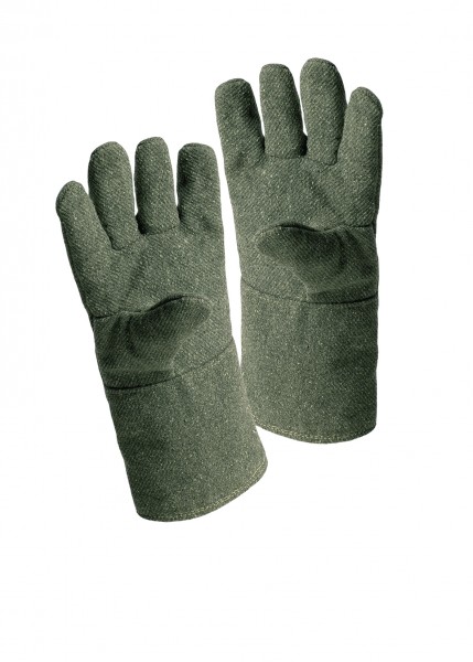 Gloves made silicate based yarn
