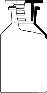 Reagenzienflaschen mit PEStopfen Enghals Klarglas