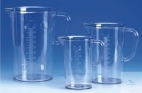 Measuring beakers with handle and spout