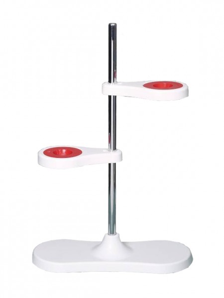 Filtering stand for 2 funnels made of PP