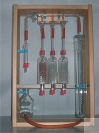 Absorption pipette filled with glass tubes