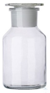 Reagenzienflaschen mit GlasStopfen Enghals Klarglas