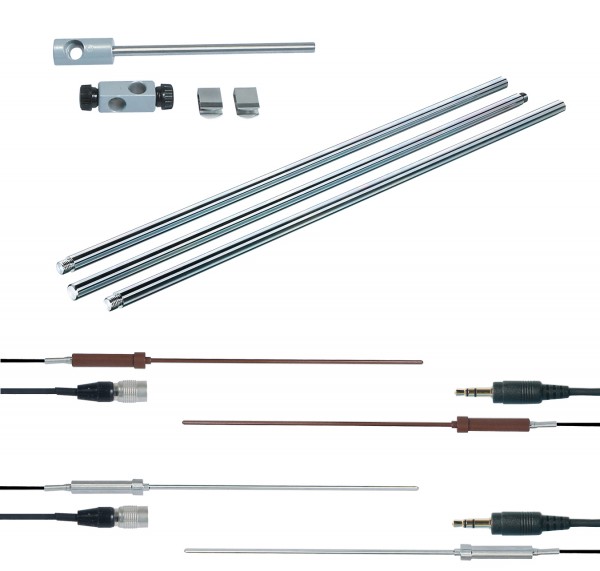 Accessories for hotplates and magnetic stirrers with hotplate | Temperature probes, stand rods, holders, clamps and clips