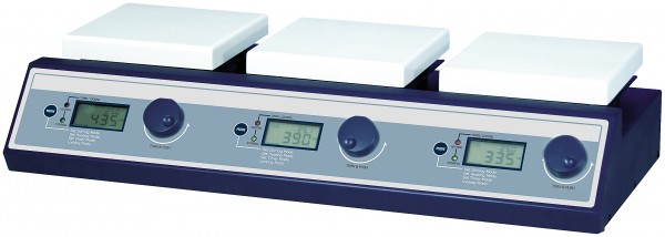 Magnetic stirrer with hotplate SMHS 3/6 places 350°C 1500rpm