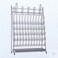Draining rack for test tubes and flasks
